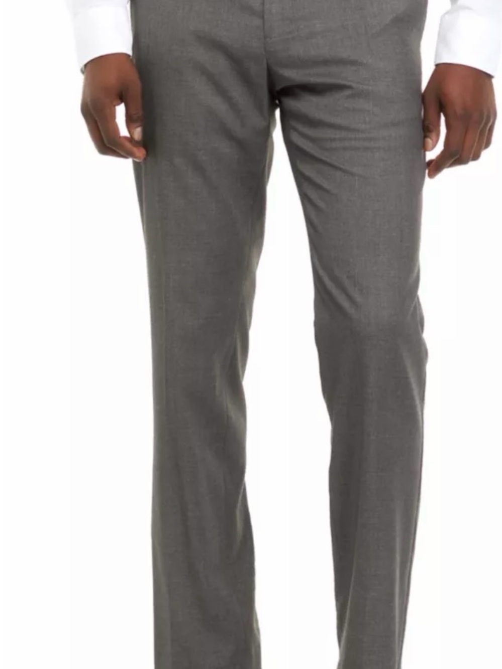 Savant Men's Slim Gray Dress Pants 42x32